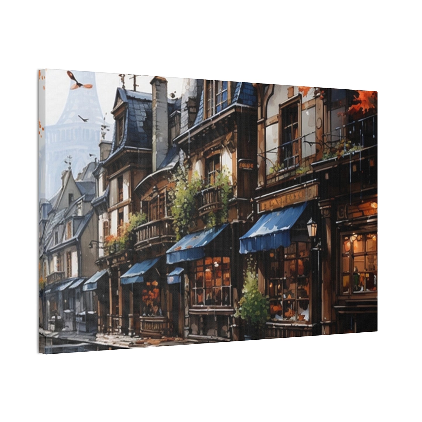 Store Fronts - Canvas Stretched, 0.75"