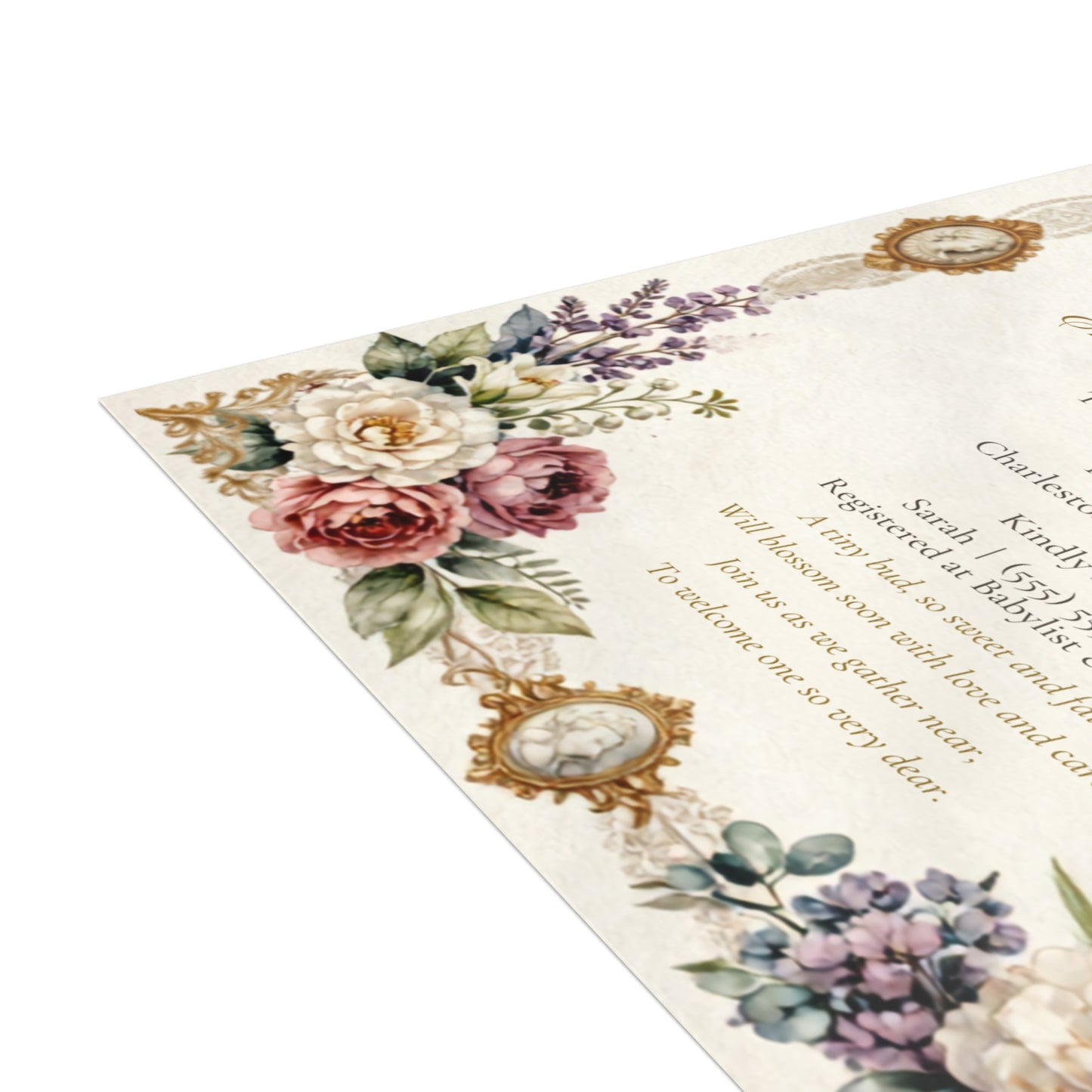 Victorian Baby Shower - Postcard Bundles (envelopes included)