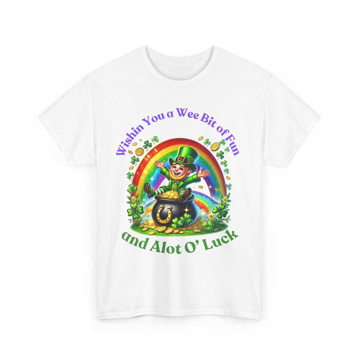 Wee Bit of Luck - Unisex Heavy Cotton Tee - St. Patrick's Day