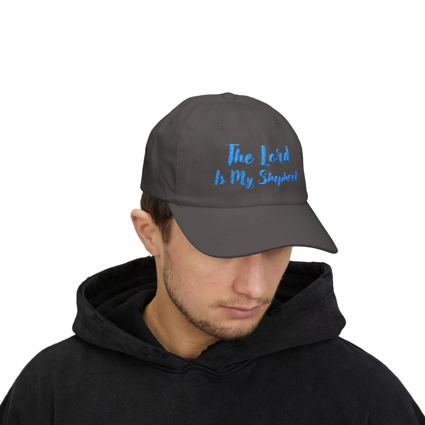 The Lord is My Shepherd in Light Blue - Embroidered - Classic Dad Baseball Cap - Easter - Mother's Day - Father's Day