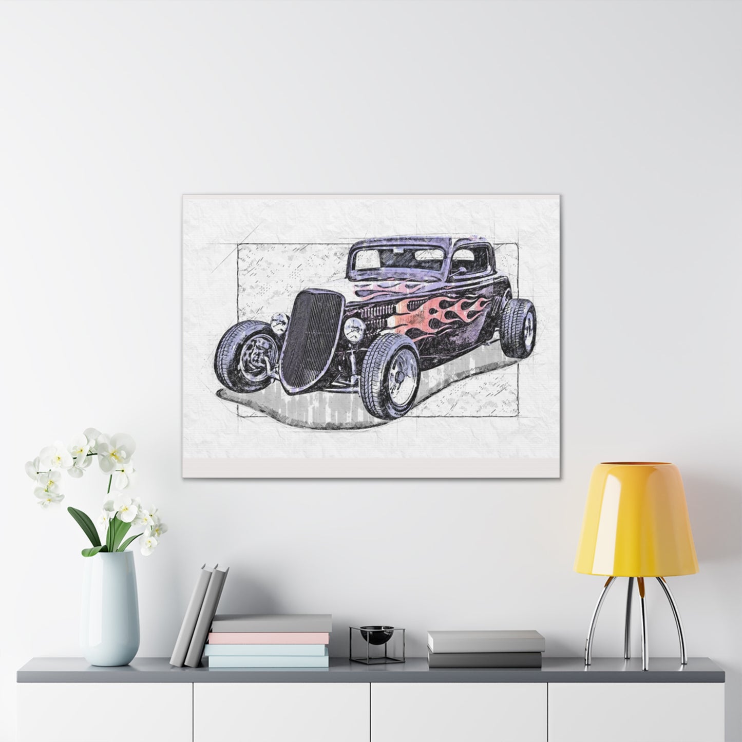 Hot Rod 1 - Canvas Stretched, 0.75" - Father's Day