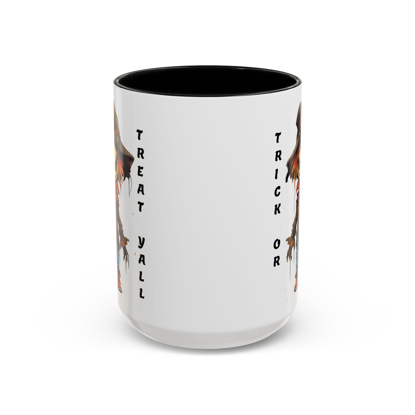 Trick or Treat Yall - Accent Coffee Mug (11, 15oz) - Halloween