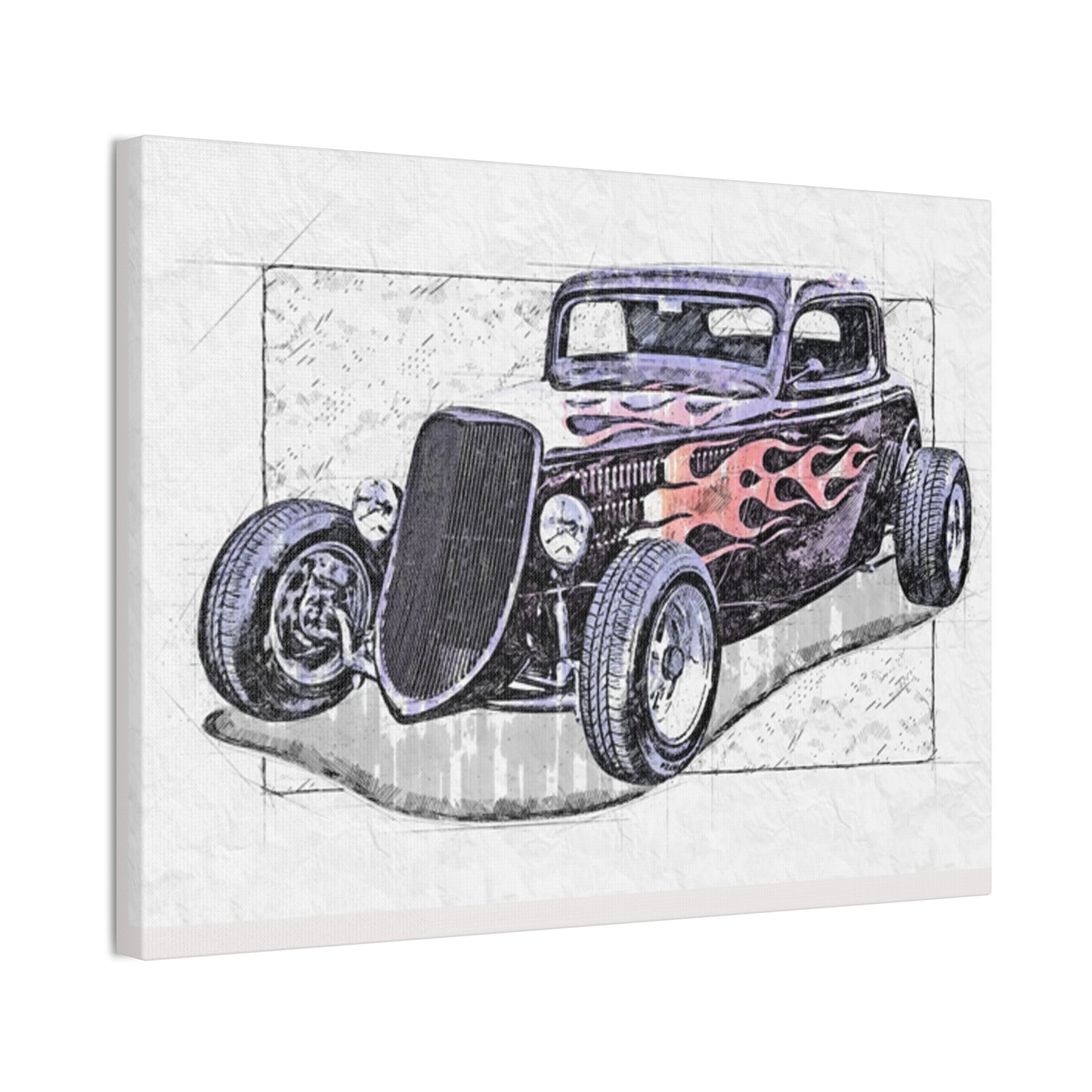 Hot Rod 1 - Canvas Stretched, 0.75" - Father's Day