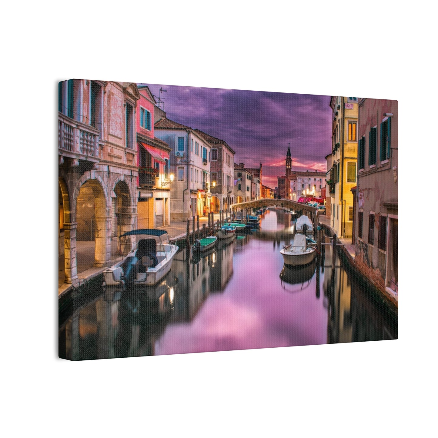 Venice Canal - Canvas Stretched, 0.75"