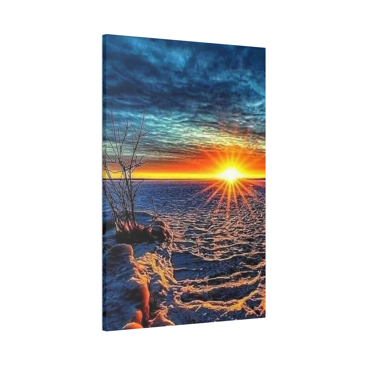 Sunrise on the Ocean - Canvas Stretched, 0.75"