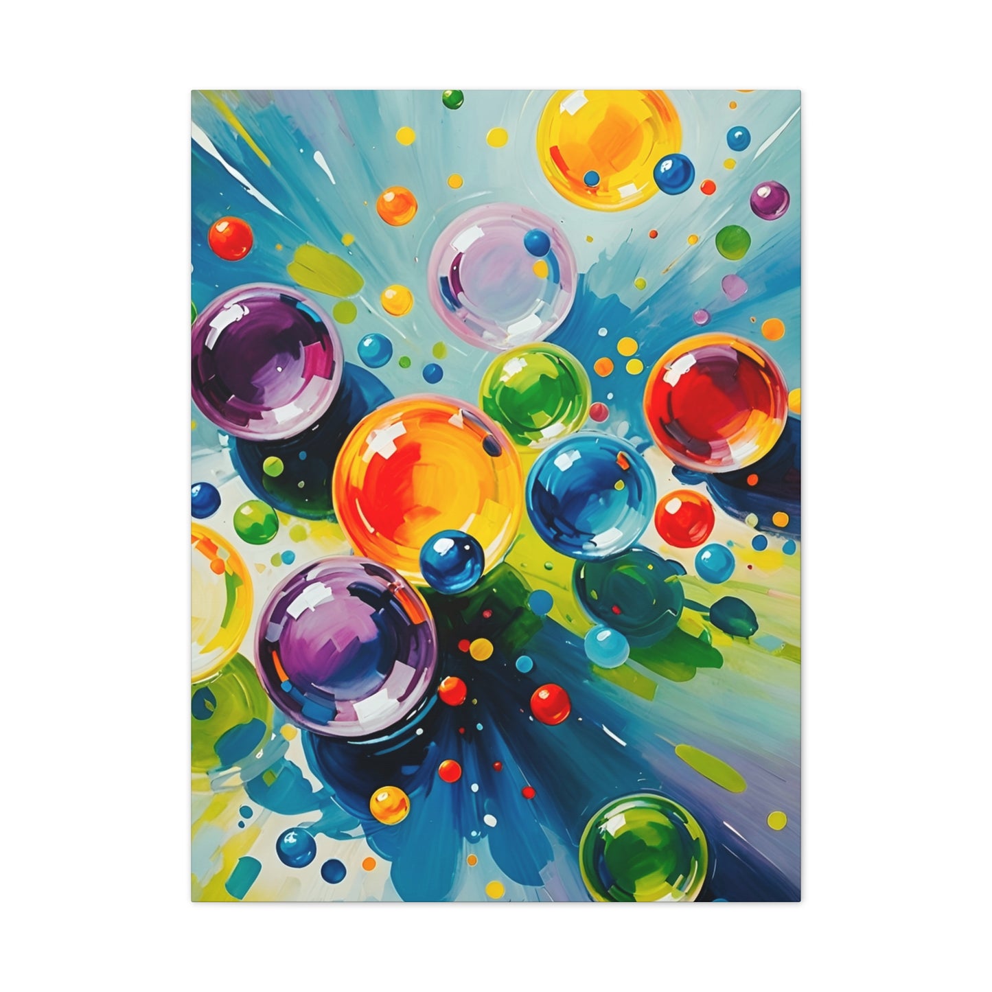 Colored Balls - Canvas Stretched, 0.75"