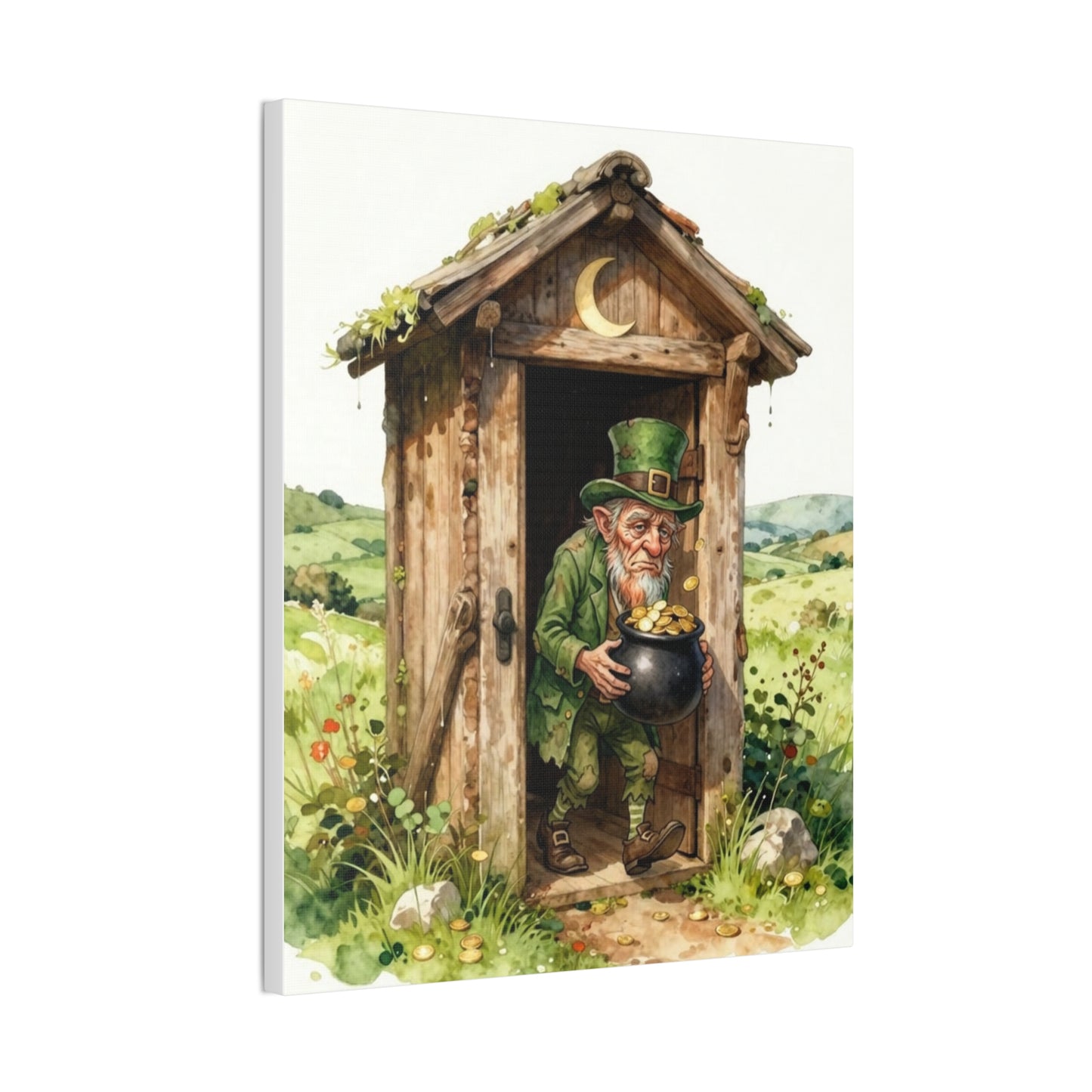 Leprechaun's Gold - Canvas Stretched, 0.75" - Wall Art - 2026 - Bathroom Humor