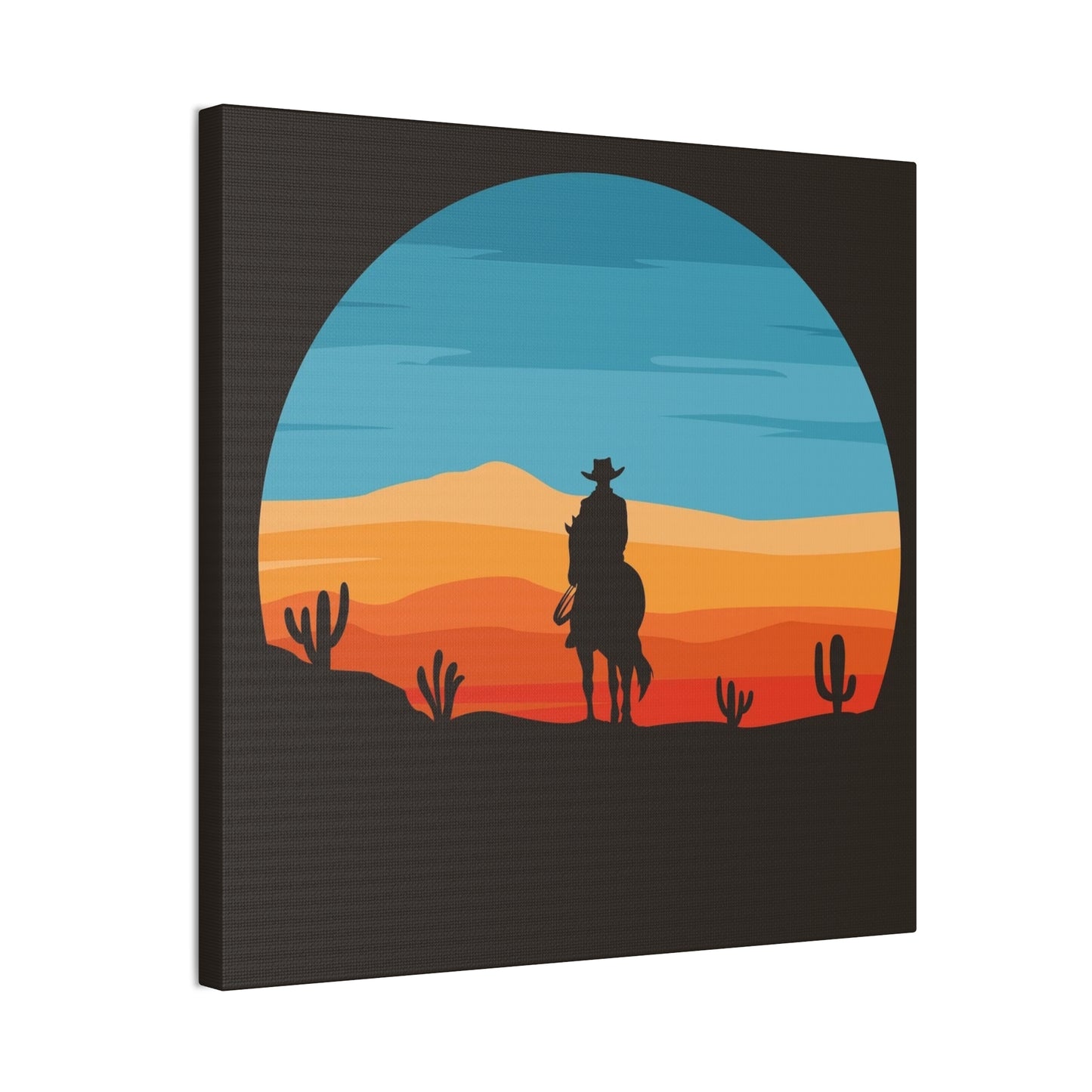 Cowboy on the Trail - Canvas Stretched, 0.75"