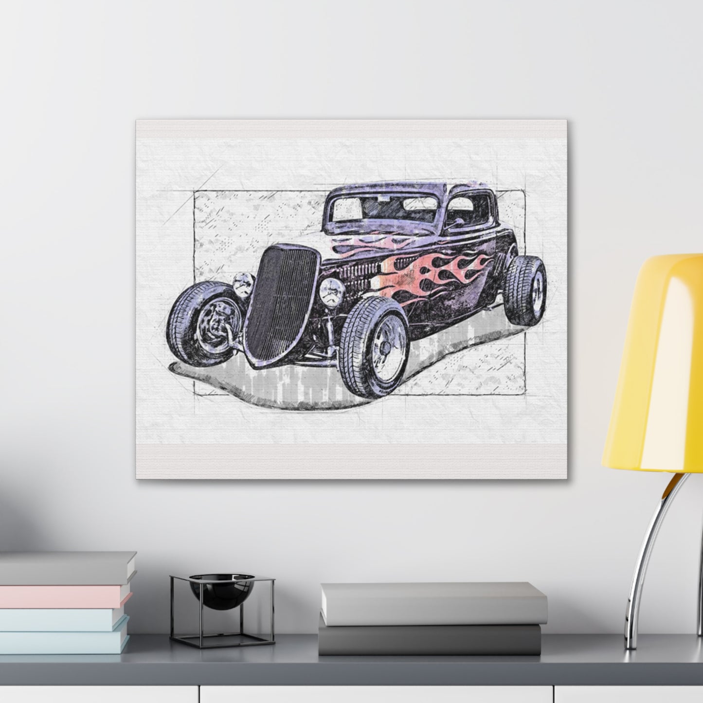Hot Rod 1 - Canvas Stretched, 0.75" - Father's Day
