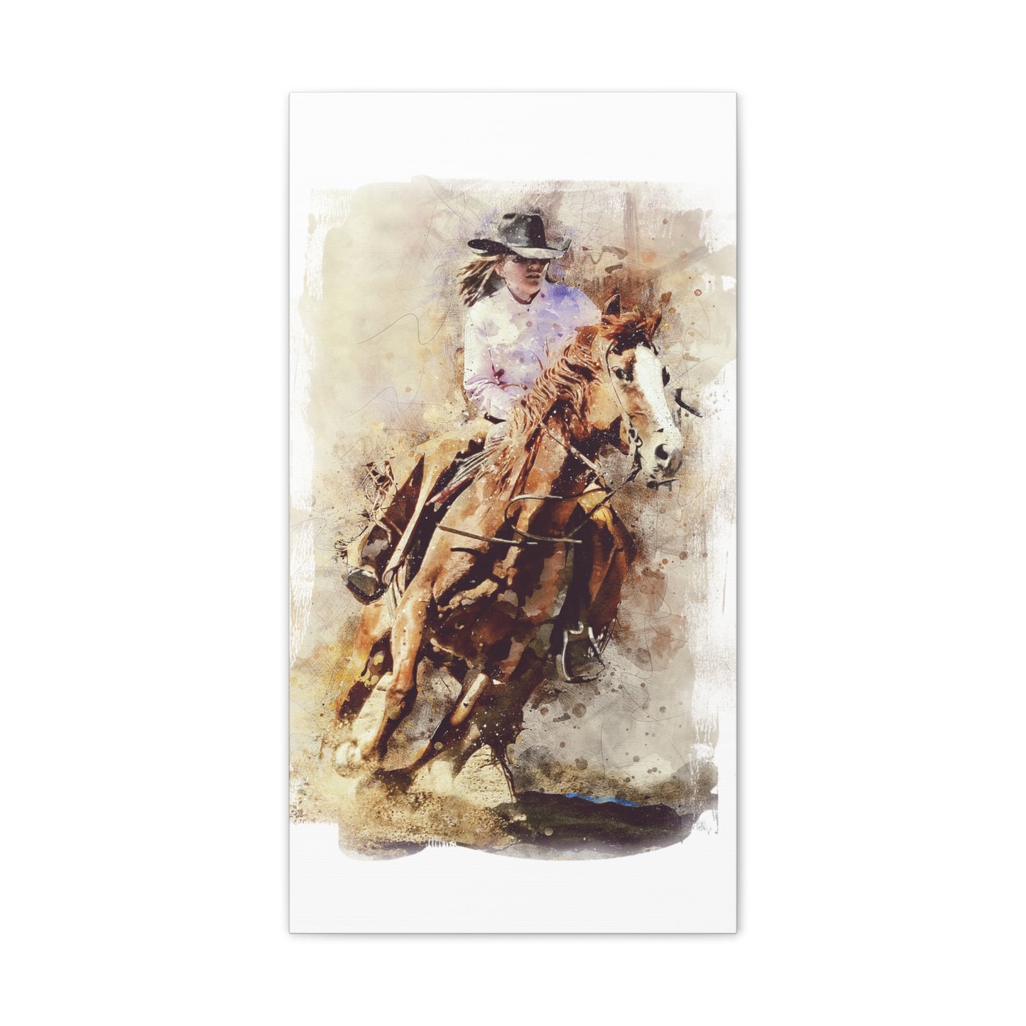 Barrel Racer - Canvas Stretched, 0.75" - Mother's Day