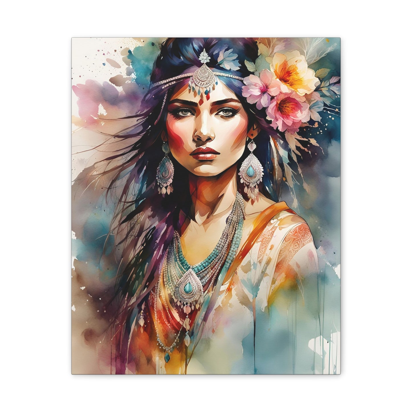 Indian Maiden - Canvas Stretched, 0.75" - 2026 Wall Art - Individuals