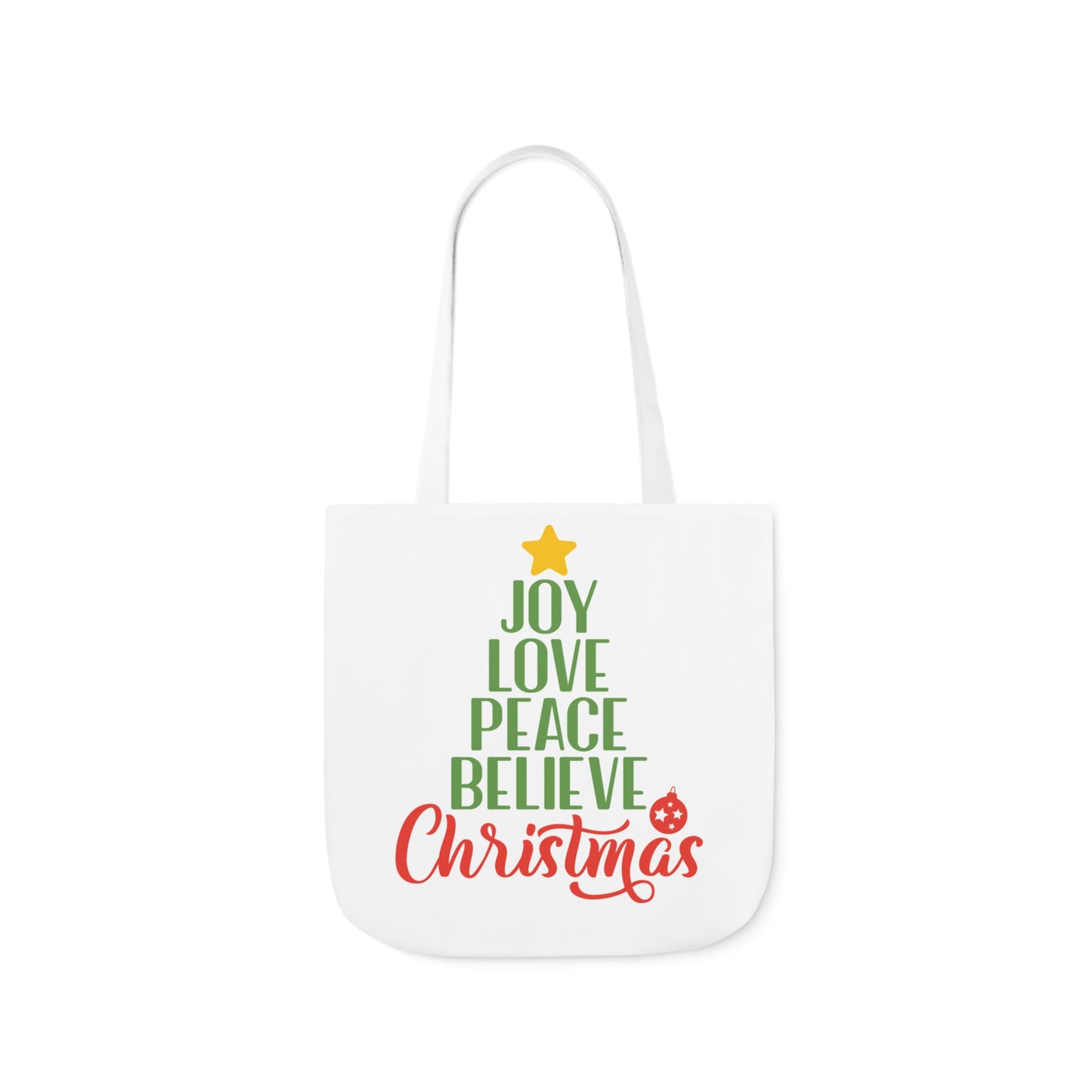 Love - Canvas Tote Bag, 5-Color Straps - Christmas