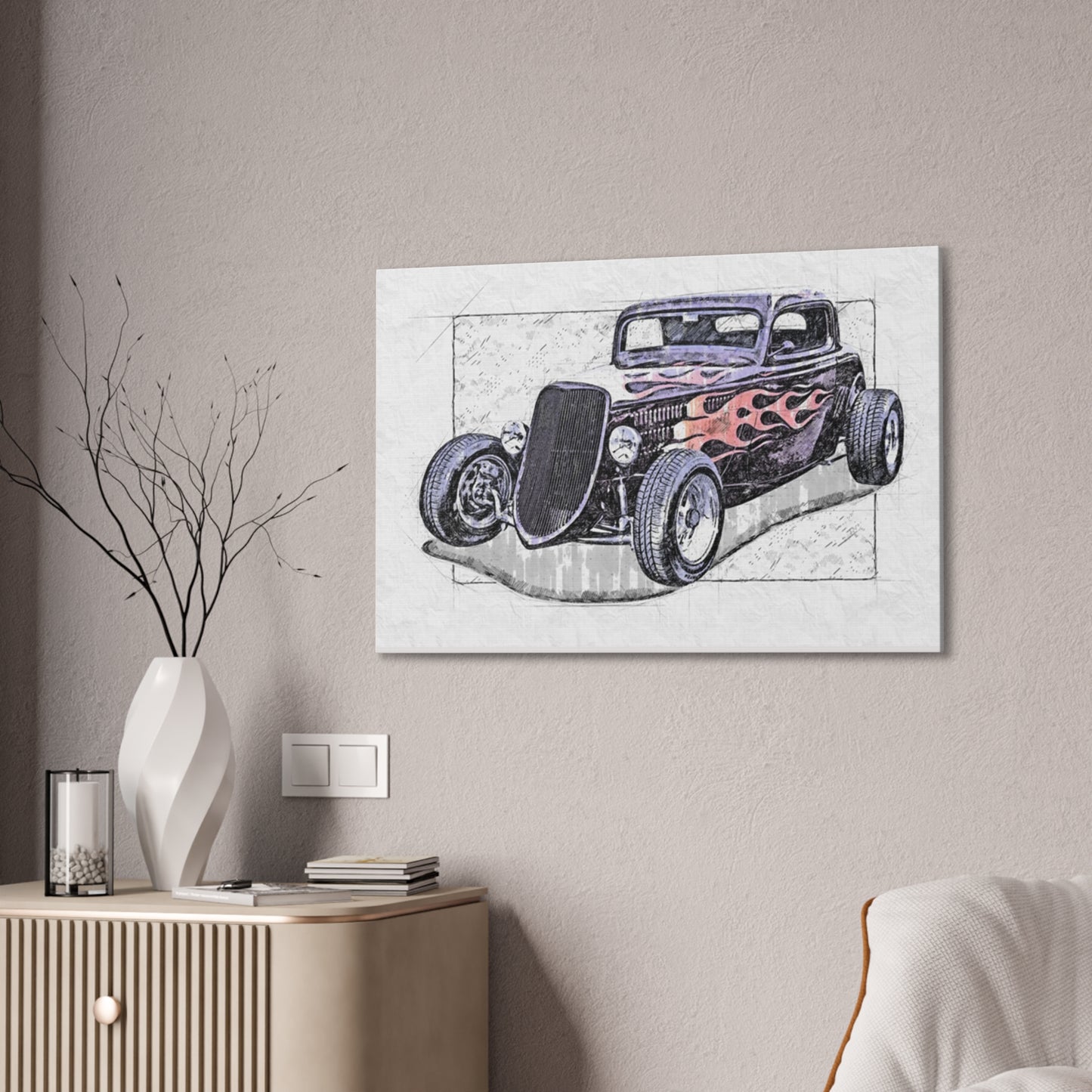 Hot Rod 1 - Canvas Stretched, 0.75" - Father's Day