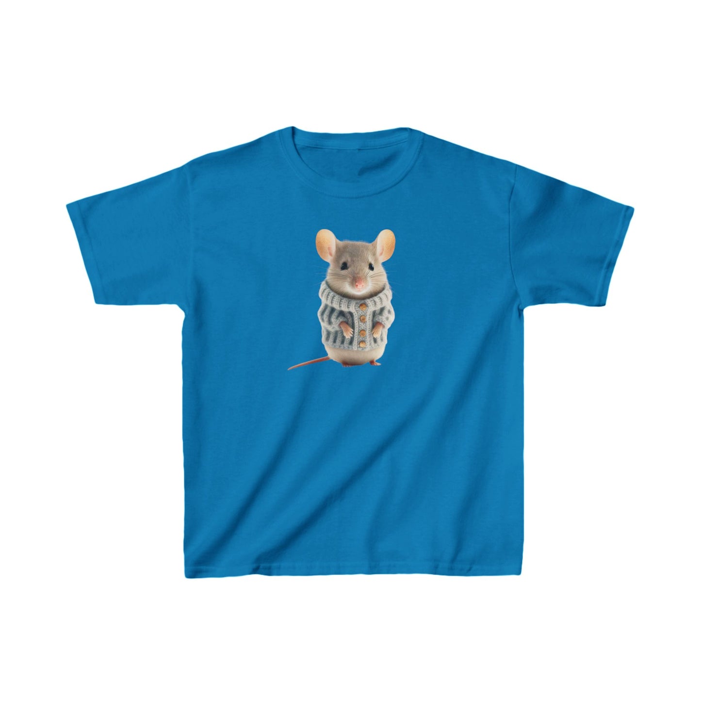 Kids H= Mouse in a Sweater - Heavy Cotton™ T-Shirts