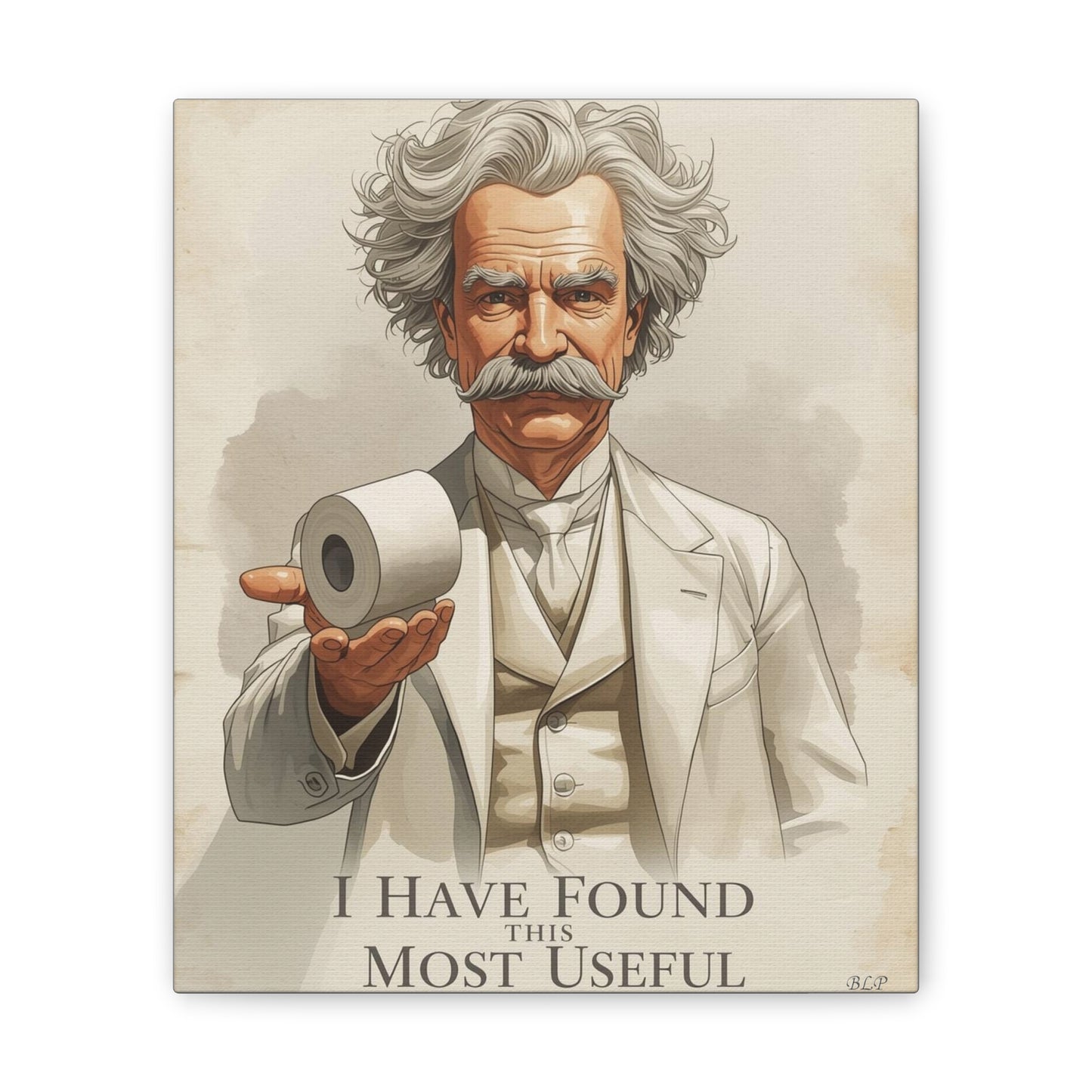 Twain - Canvas Stretched, 0.75" - 2026 Wall Art - Bathroom Humor