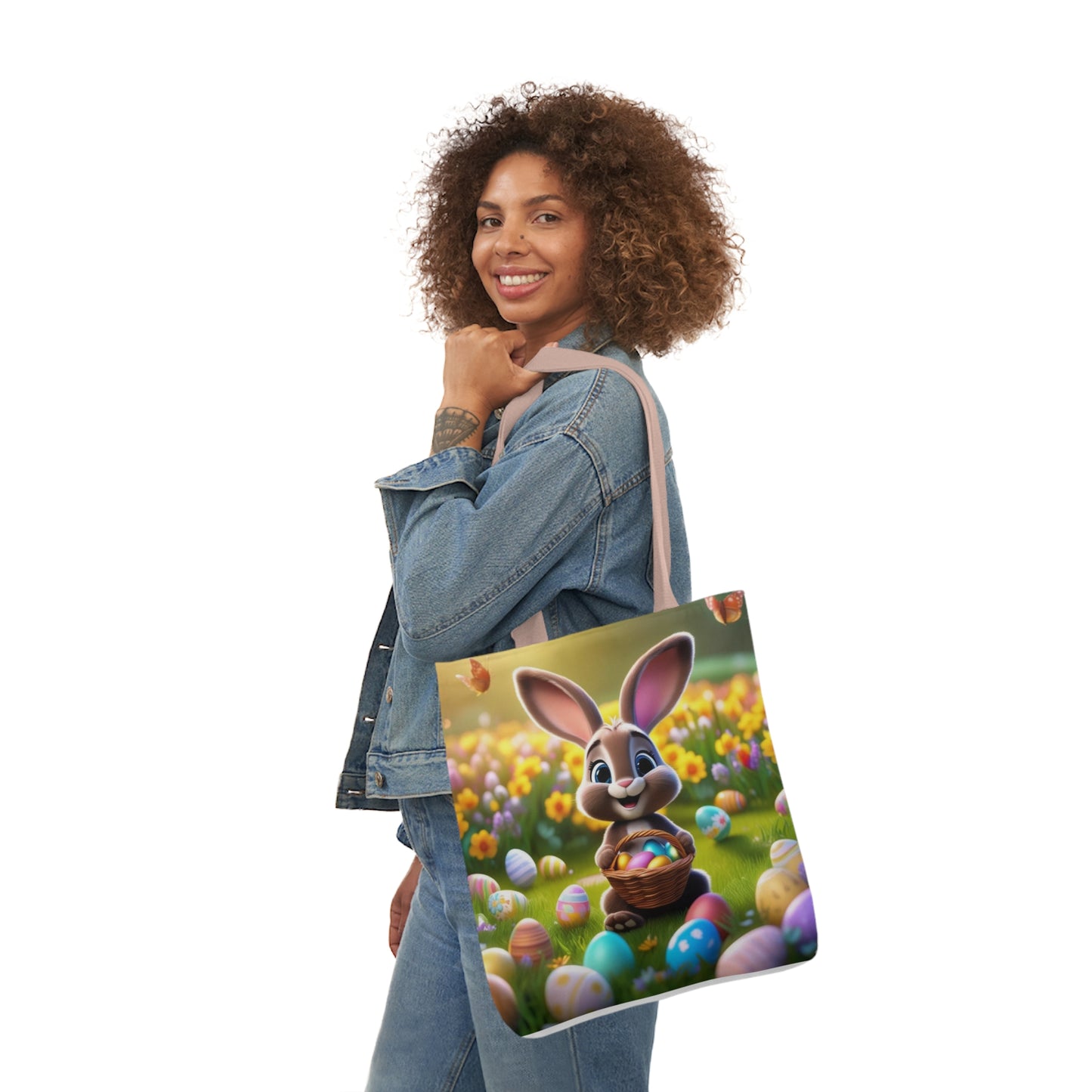 Easter - Canvas Tote Bag, 5-Color Straps