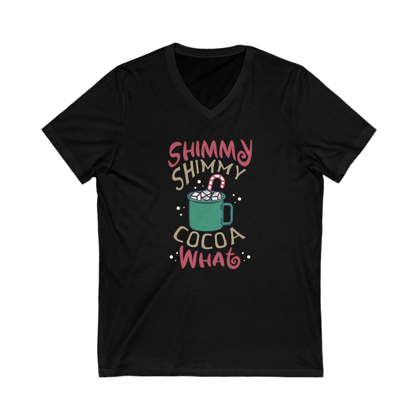 Shimmy - Unisex Jersey Short Sleeve V-Neck T-Shirts - Christmas