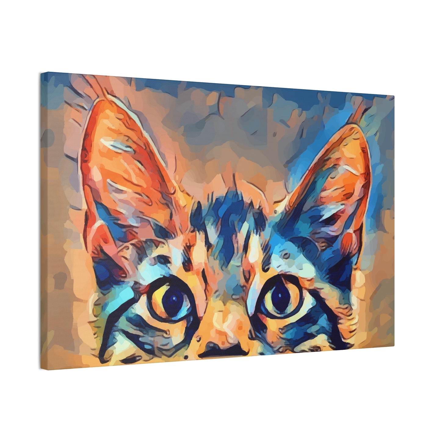 Spying Kitty - Canvas Stretched, 0.75"