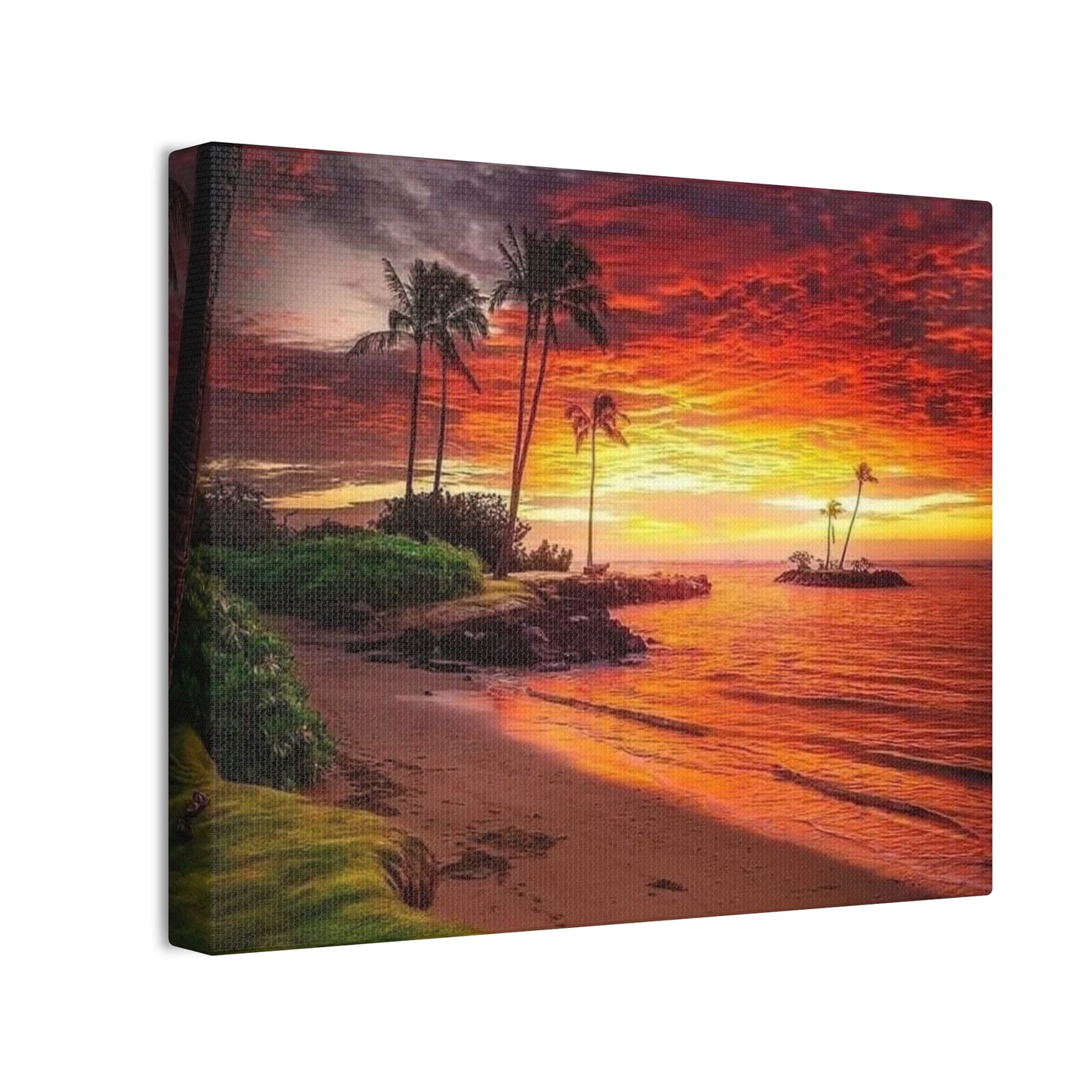 Sunset Island - Canvas Stretched, 0.75"