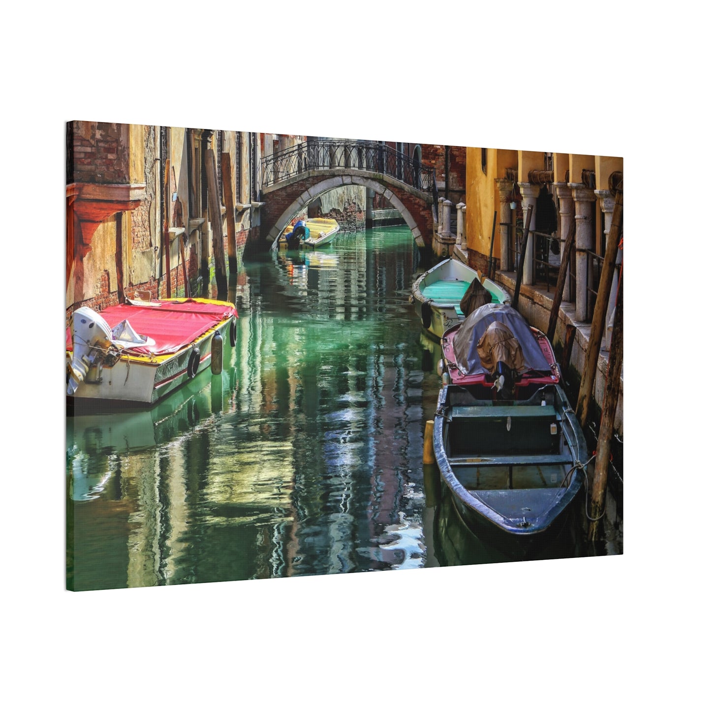 a-Venice Canal 1 - Canvas Stretched, 0.75"