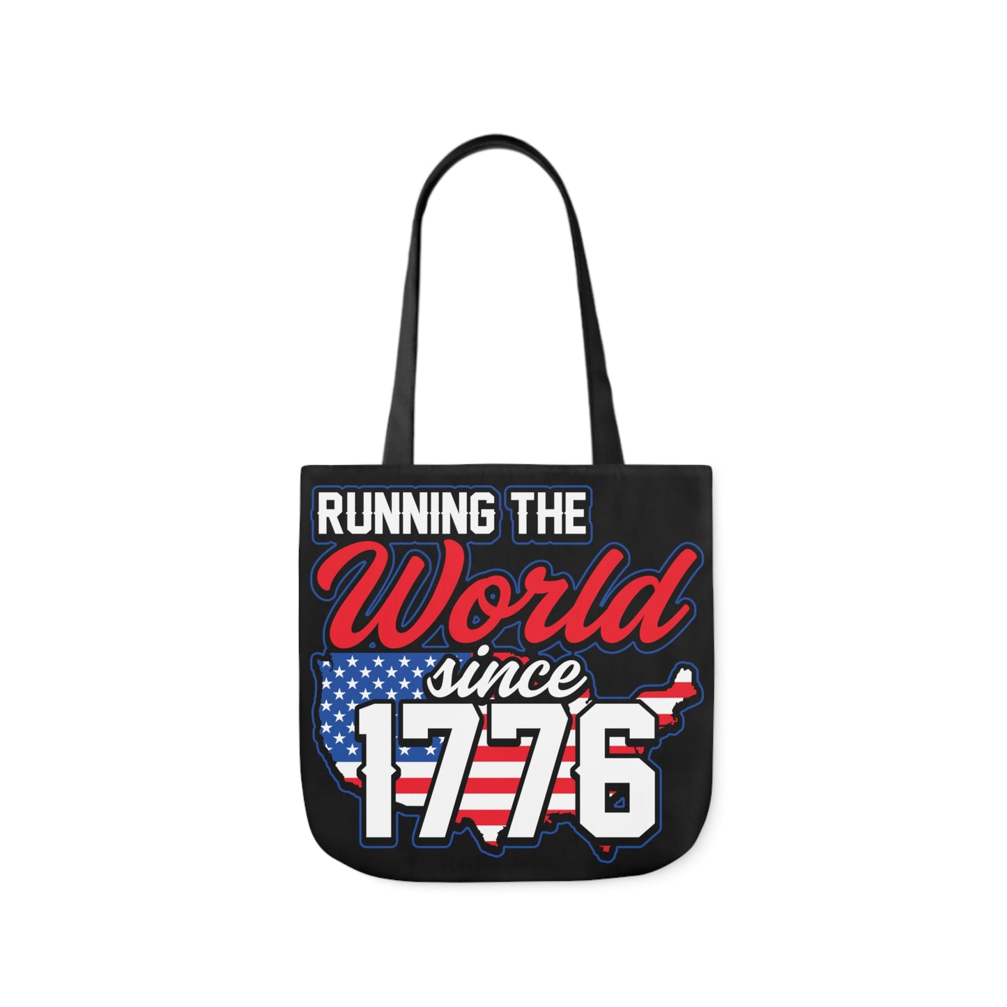 Running the World - Canvas Tote Bag, 5-Color Straps