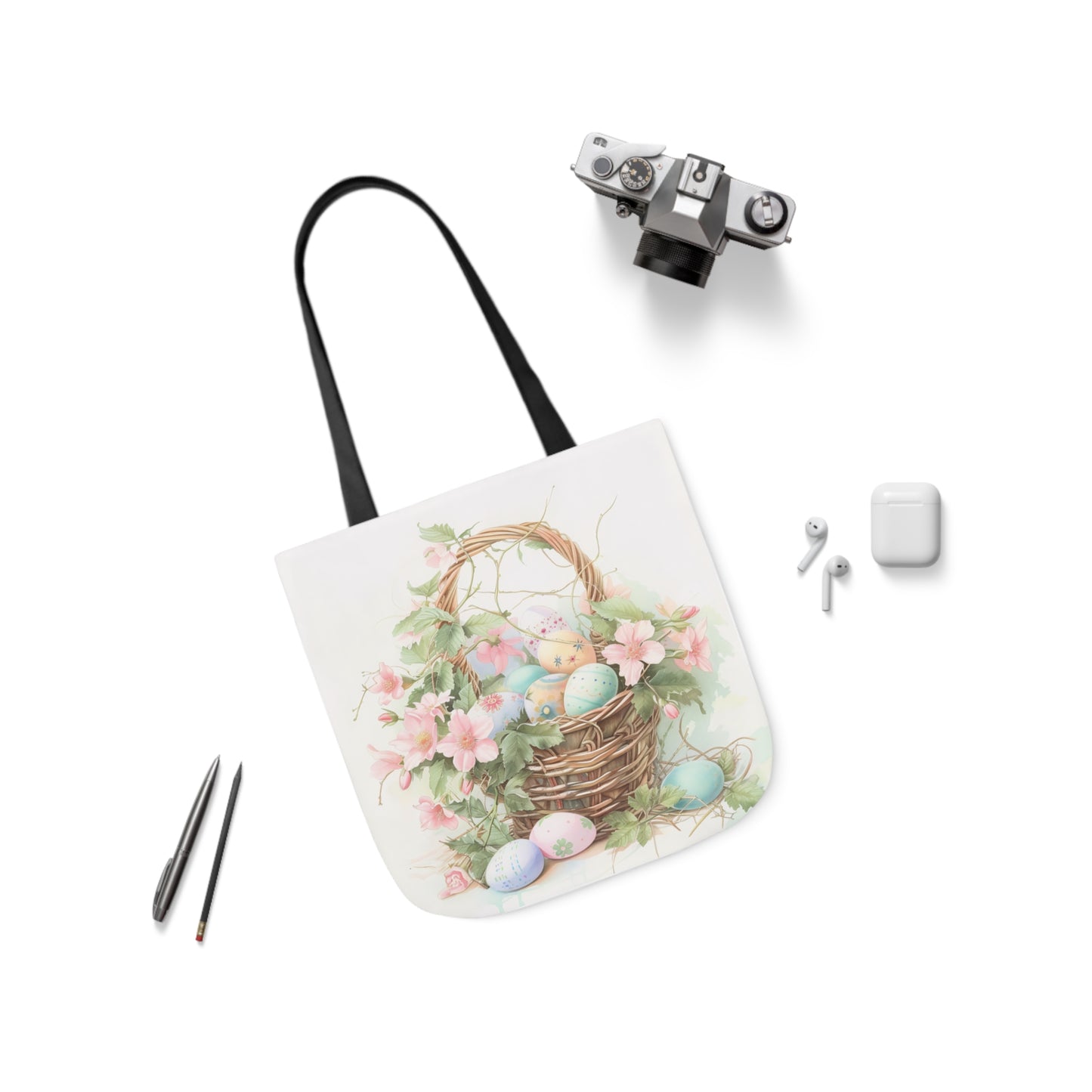 Easter - Canvas Tote Bag, 5-Color Straps - Easter