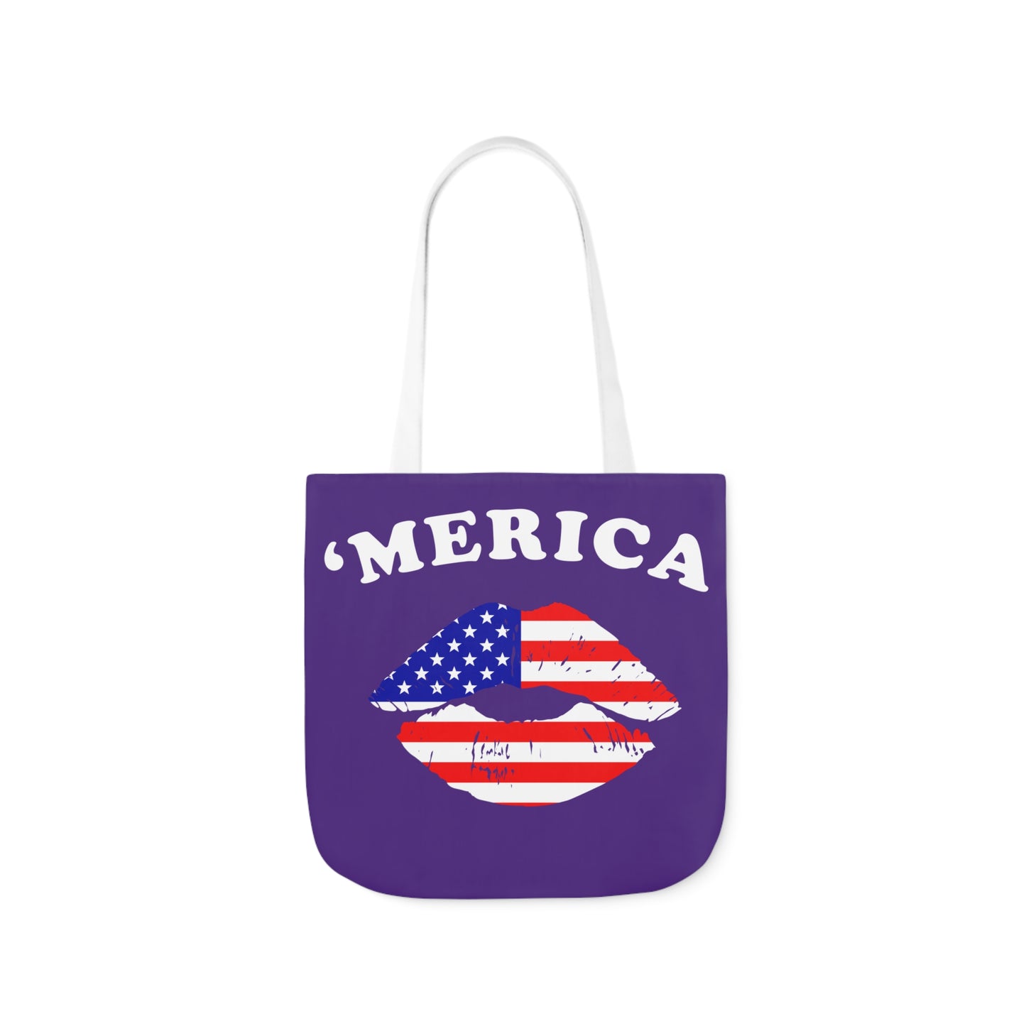 America - Canvas Tote Bag, 5-Color Straps