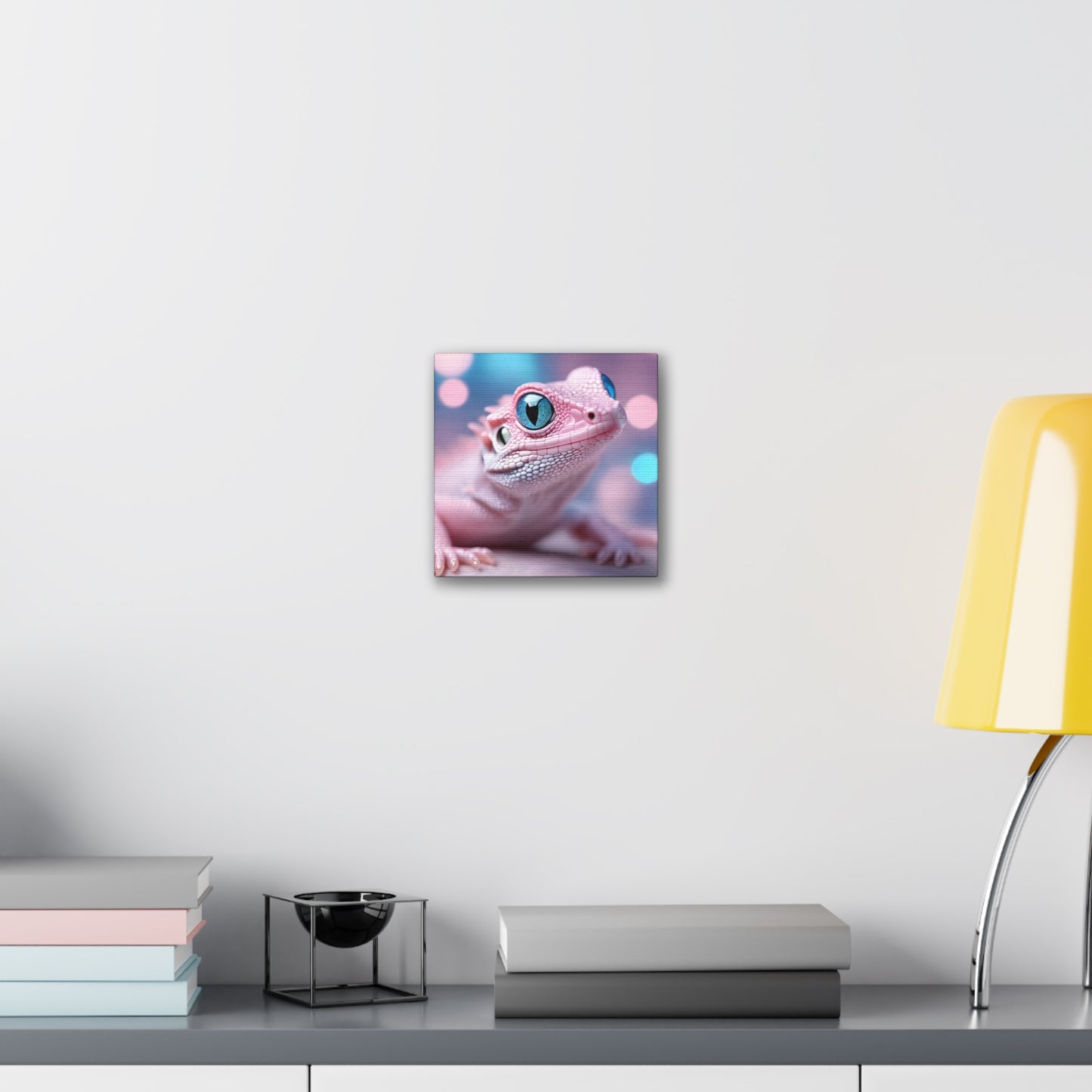 Pink Lizard - Canvas Stretched, 0.75"