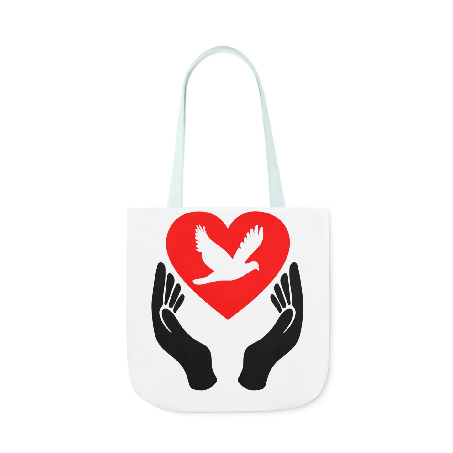 Heart and Hands - Canvas Tote Bag, 5-Color Straps