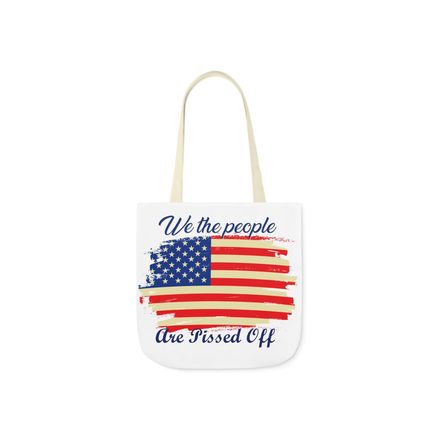 We the People - Canvas Tote Bag, 5-Color Straps - Veterans - Patriotic