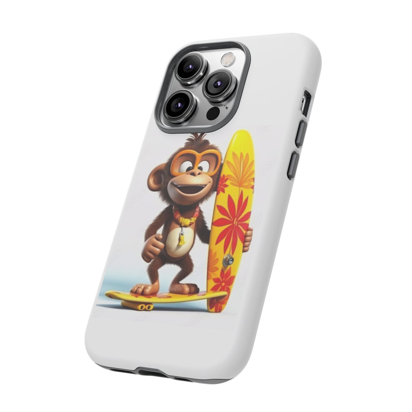 Surfer Monkey -Tough Whimsical Phone Cases