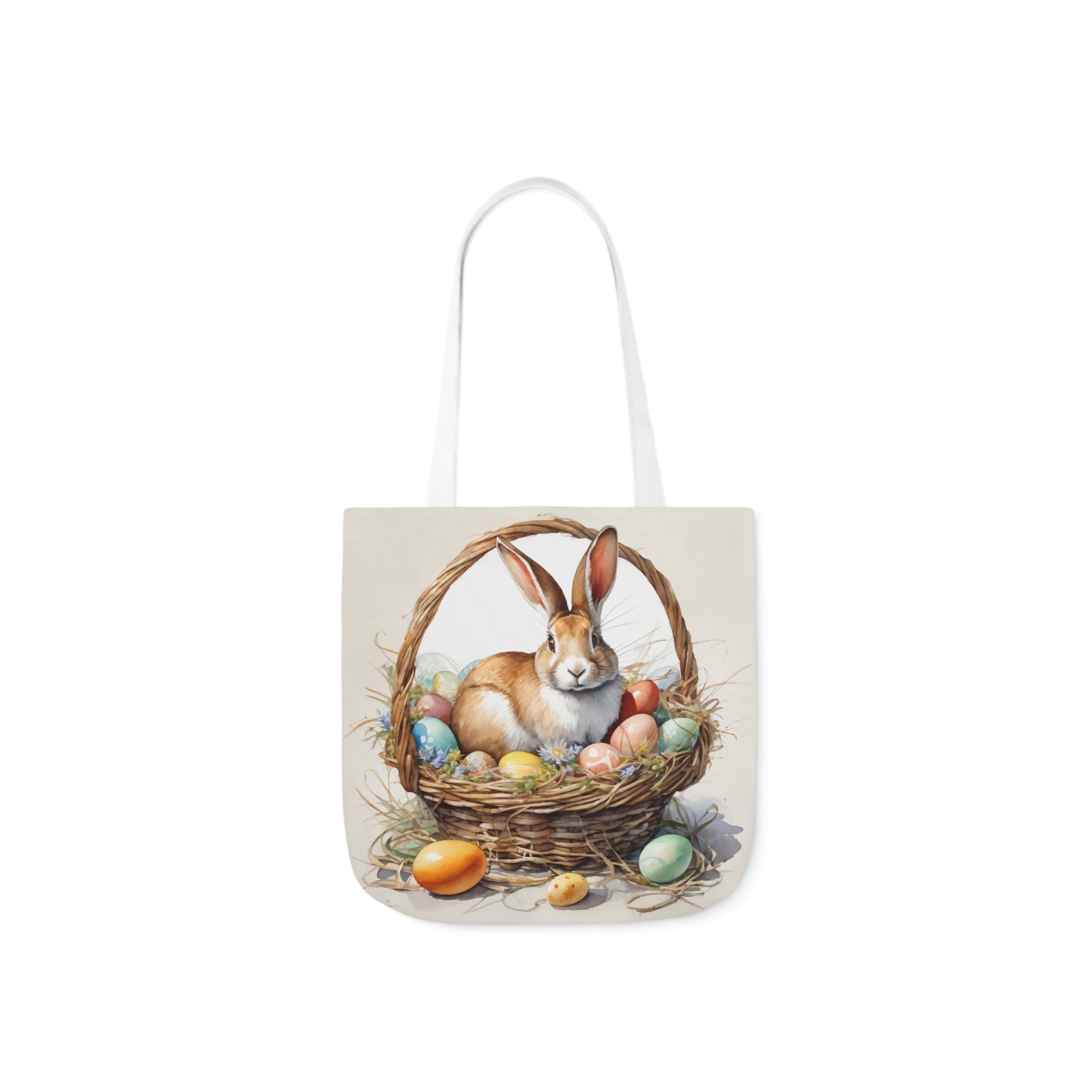 Easter - Canvas Tote Bag, 5-Color Straps -