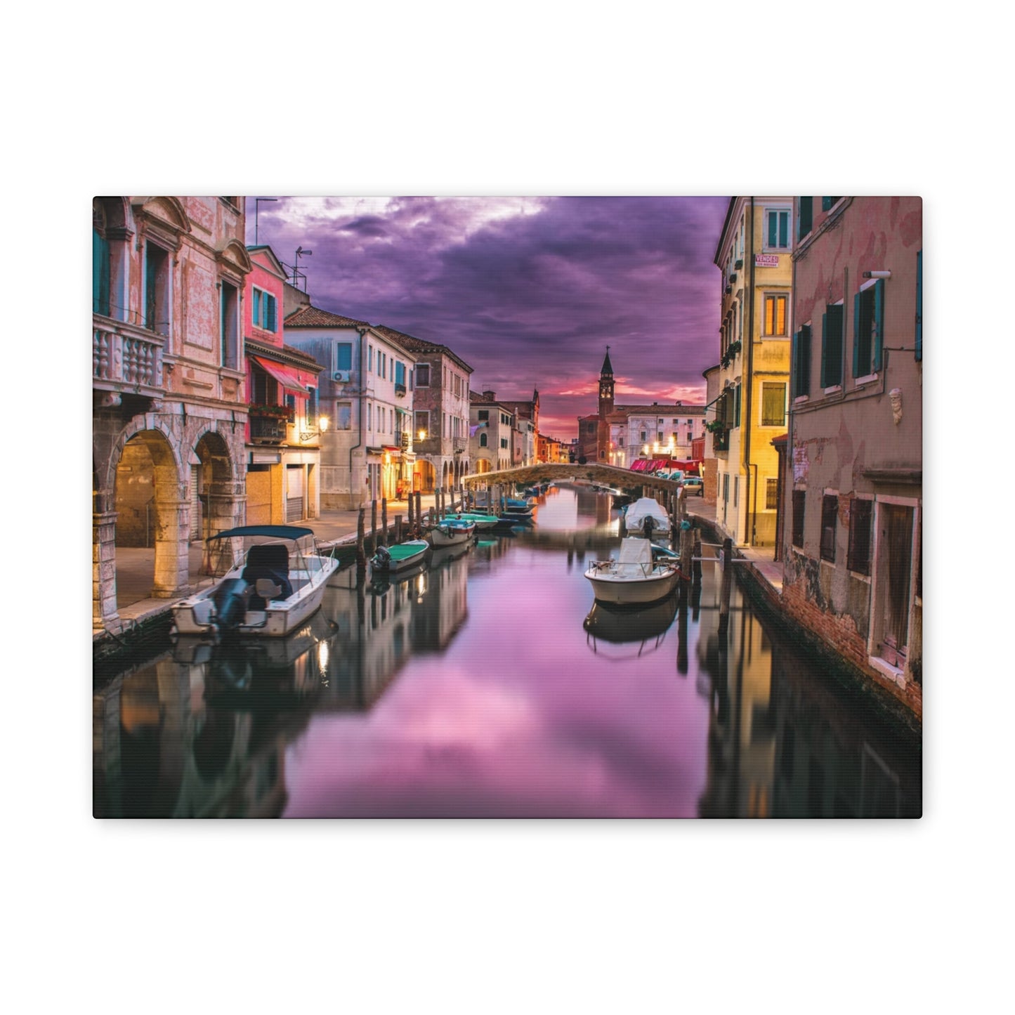 Venice Canal - Canvas Stretched, 0.75"