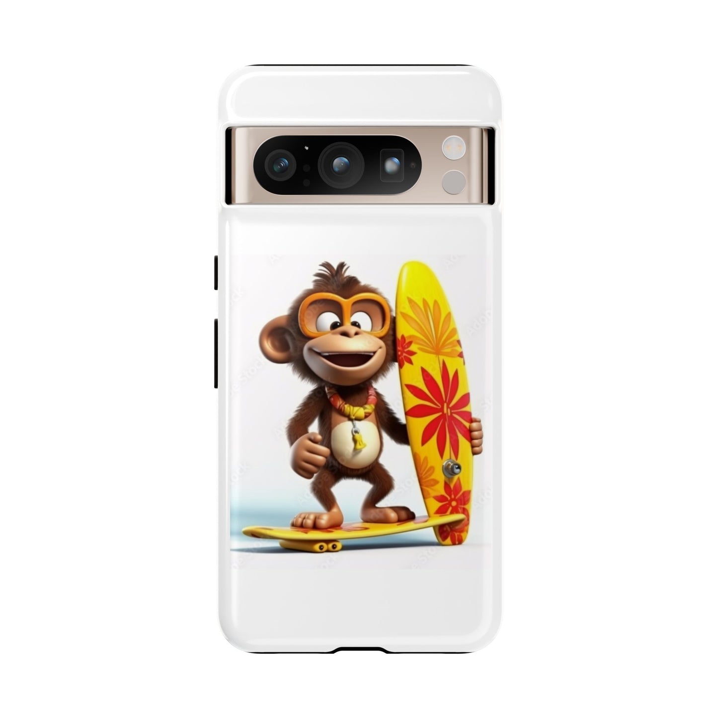 Surfer Monkey -Tough Whimsical Phone Cases