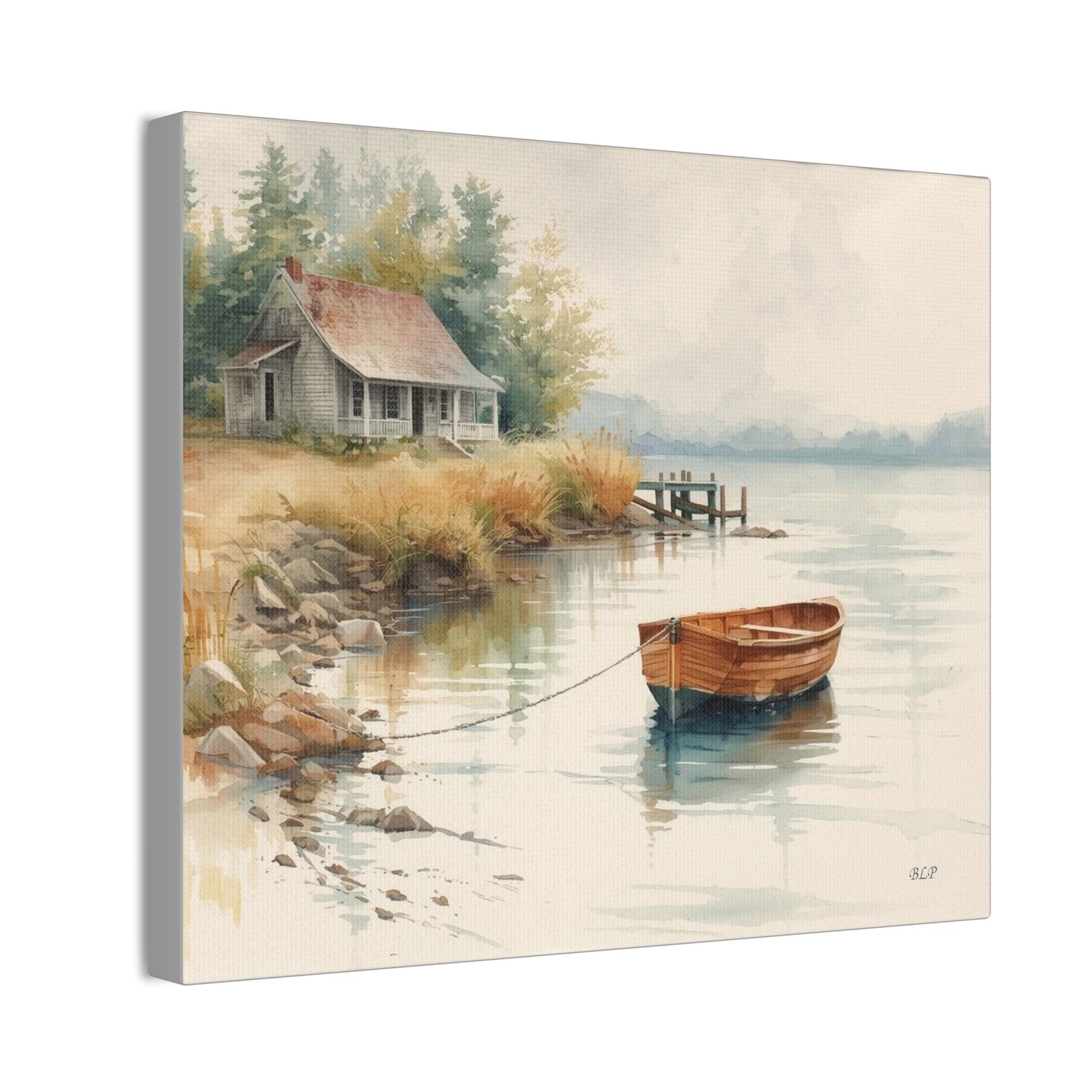 Cabin on the Lake II - Canvas Stretched, 0.75" - 2026 Wall Art - Scenes