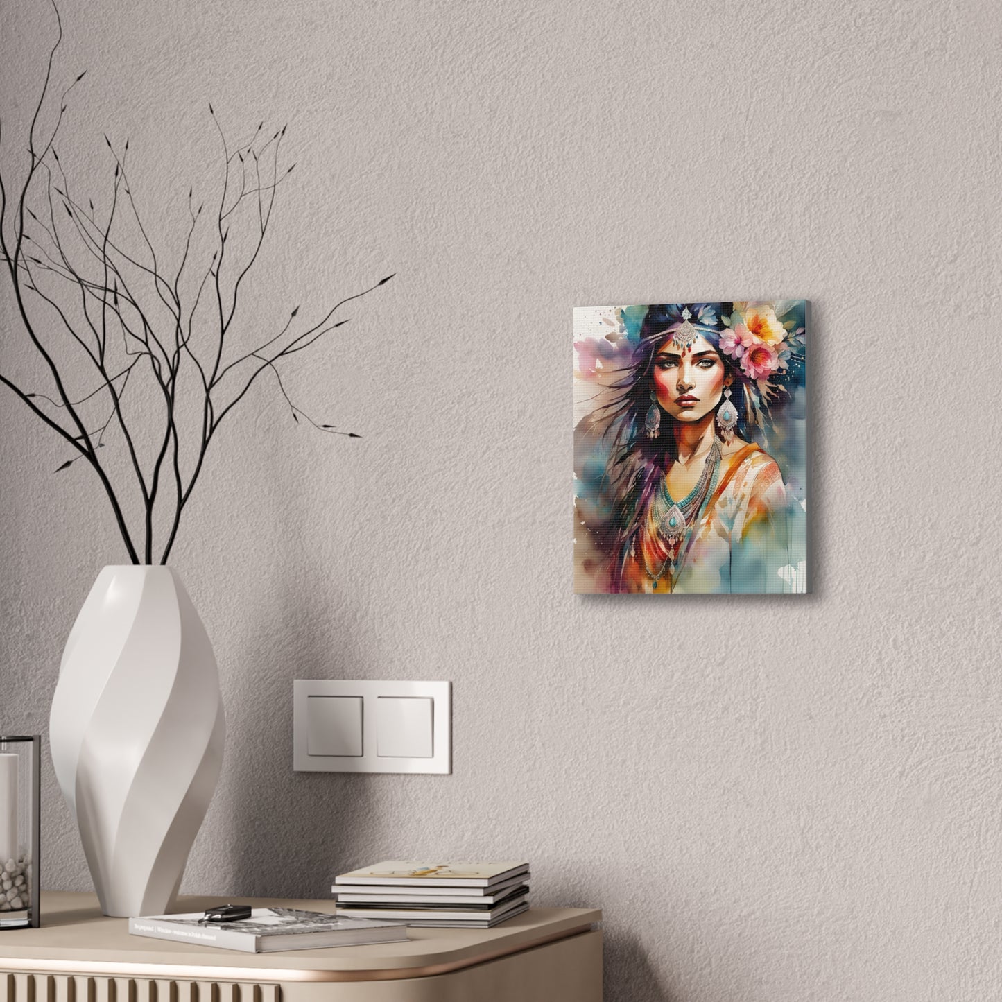 Indian Maiden - Canvas Stretched, 0.75" - 2026 Wall Art - Individuals