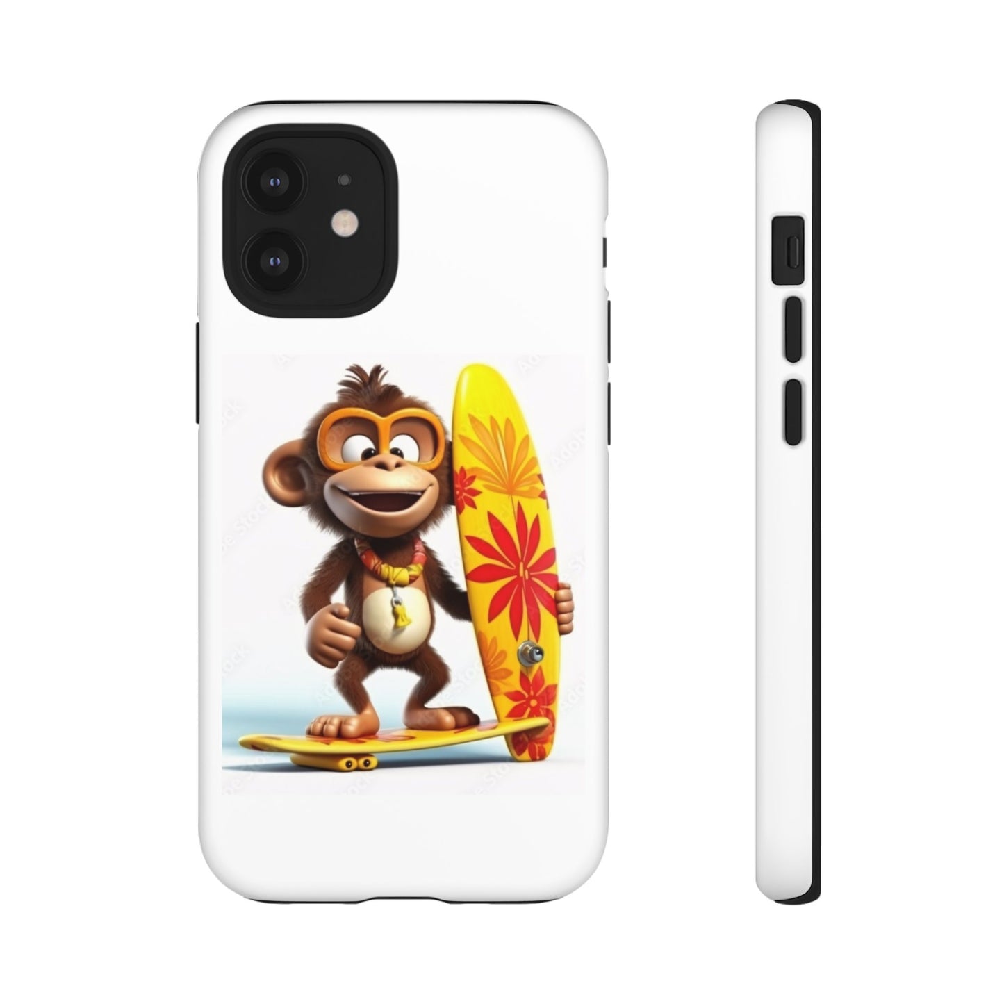 Surfer Monkey -Tough Whimsical Phone Cases