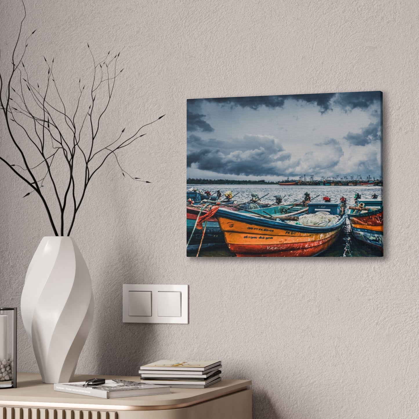 Boats - Canvas Stretched, 0.75"