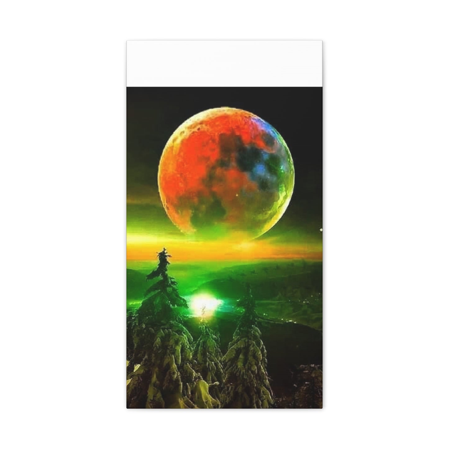 Harvest Moon - Canvas Stretched, 0.75"