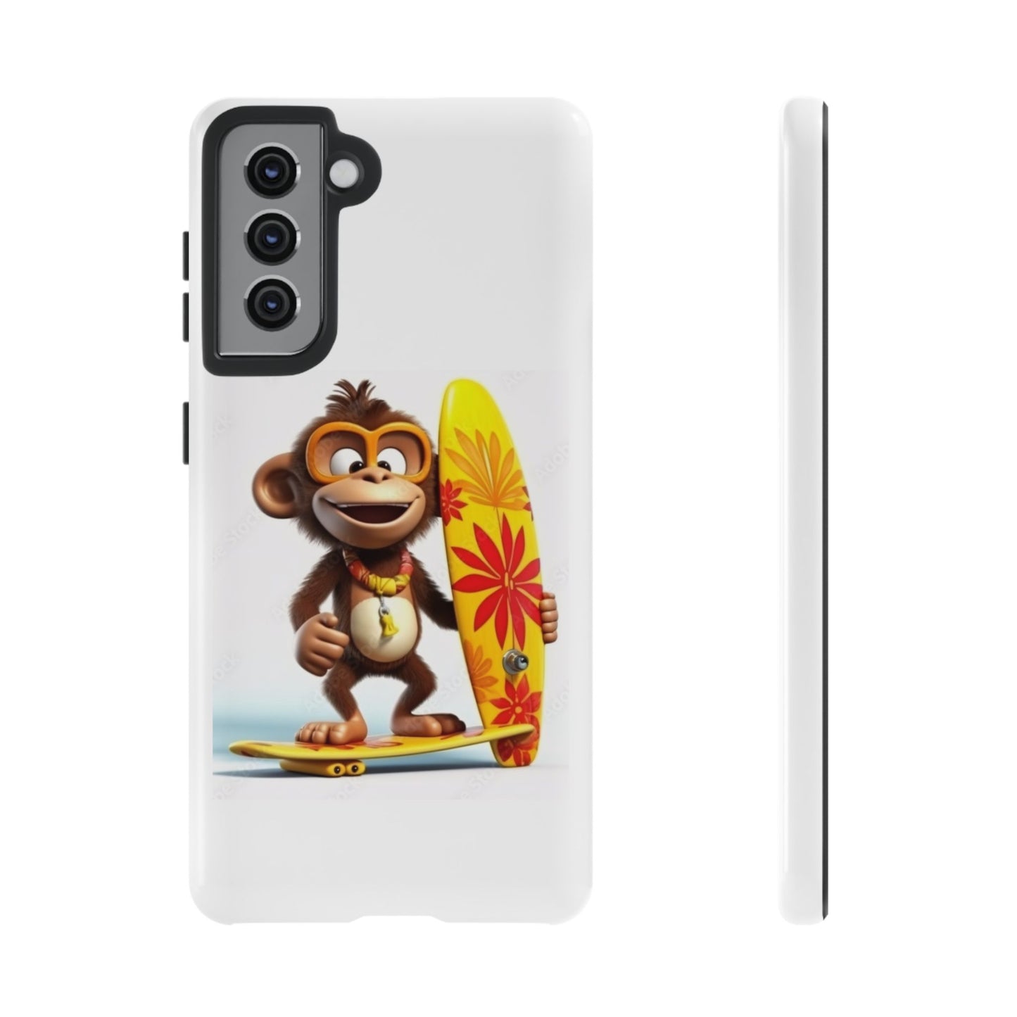 Surfer Monkey -Tough Whimsical Phone Cases