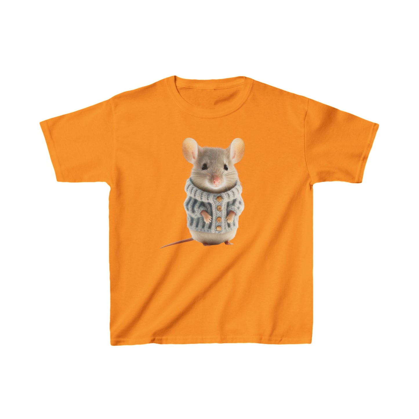 Kids H= Mouse in a Sweater - Heavy Cotton™ T-Shirts