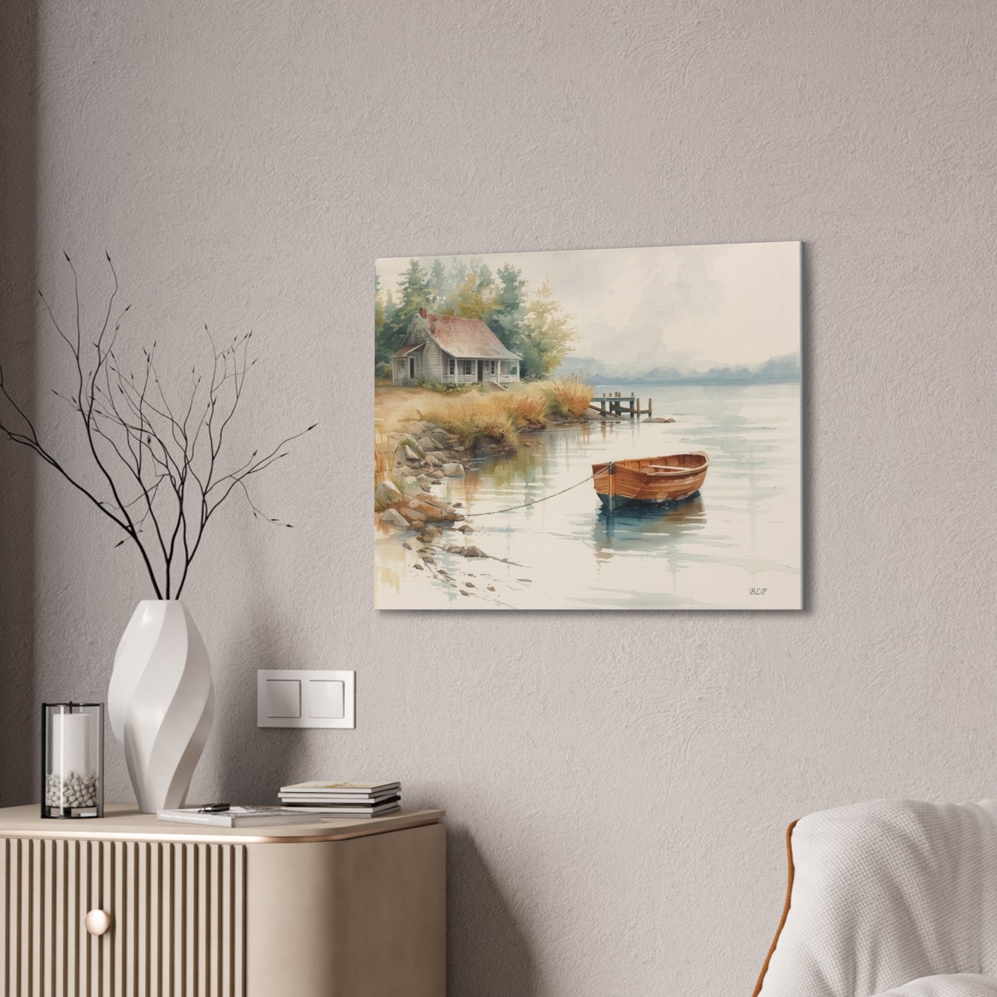 Cabin on the Lake II - Canvas Stretched, 0.75" - 2026 Wall Art - Scenes