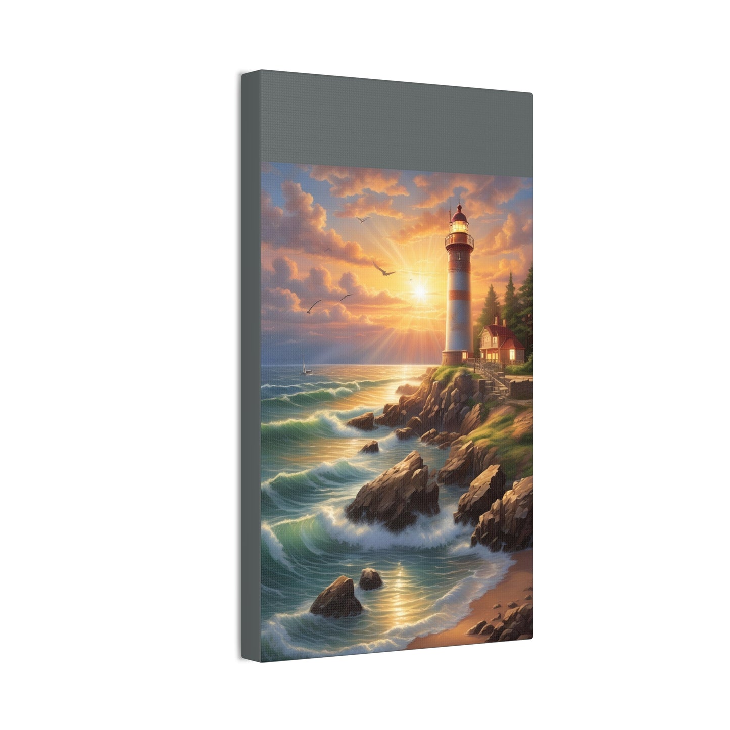 Light House - Canvas Stretched, 0.75"