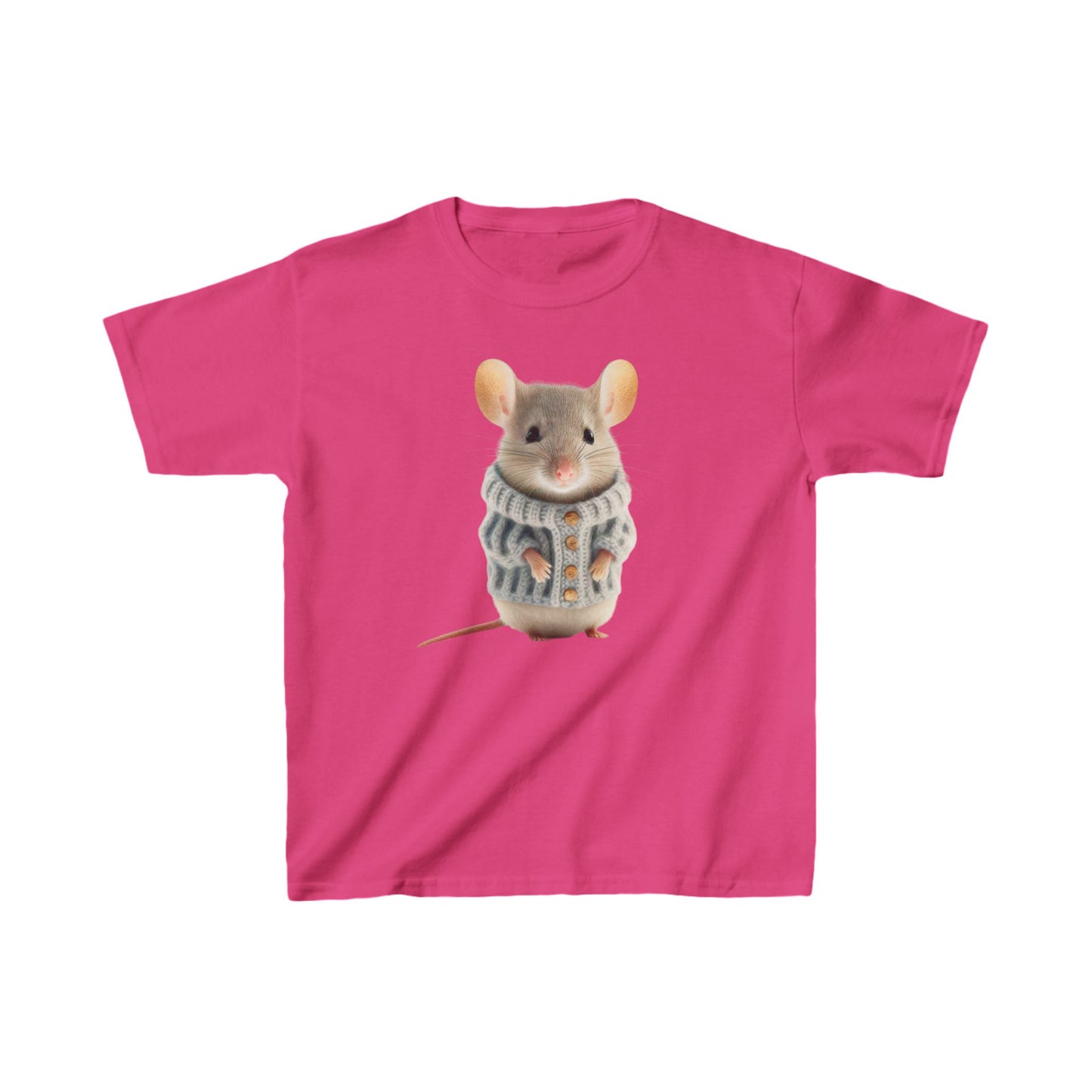 Kids H= Mouse in a Sweater - Heavy Cotton™ T-Shirts