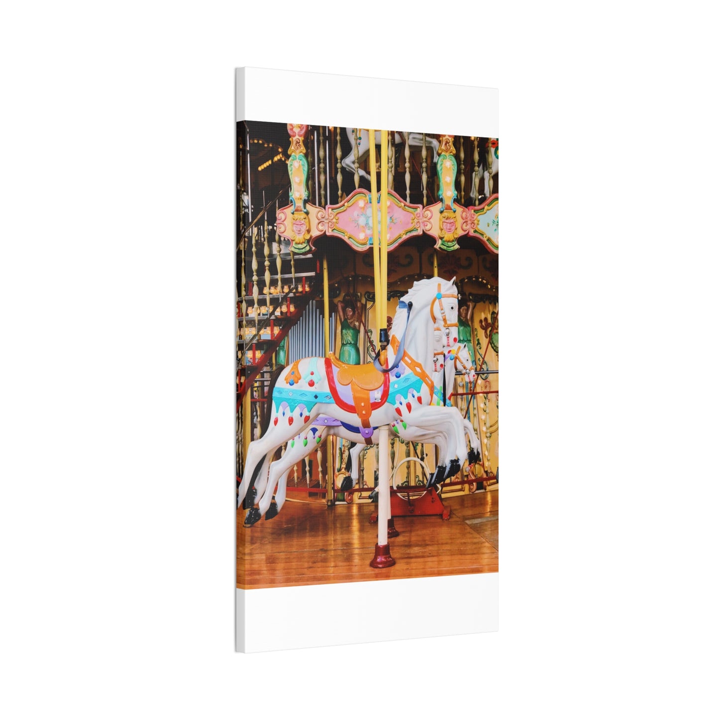 Carousel Horses - Canvas Stretched, 0.75"