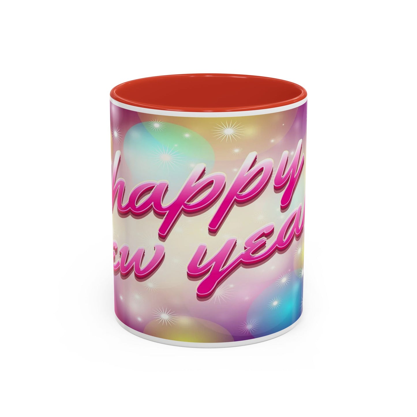 Happy New Year - Accent Coffee Mug (11, 15oz)