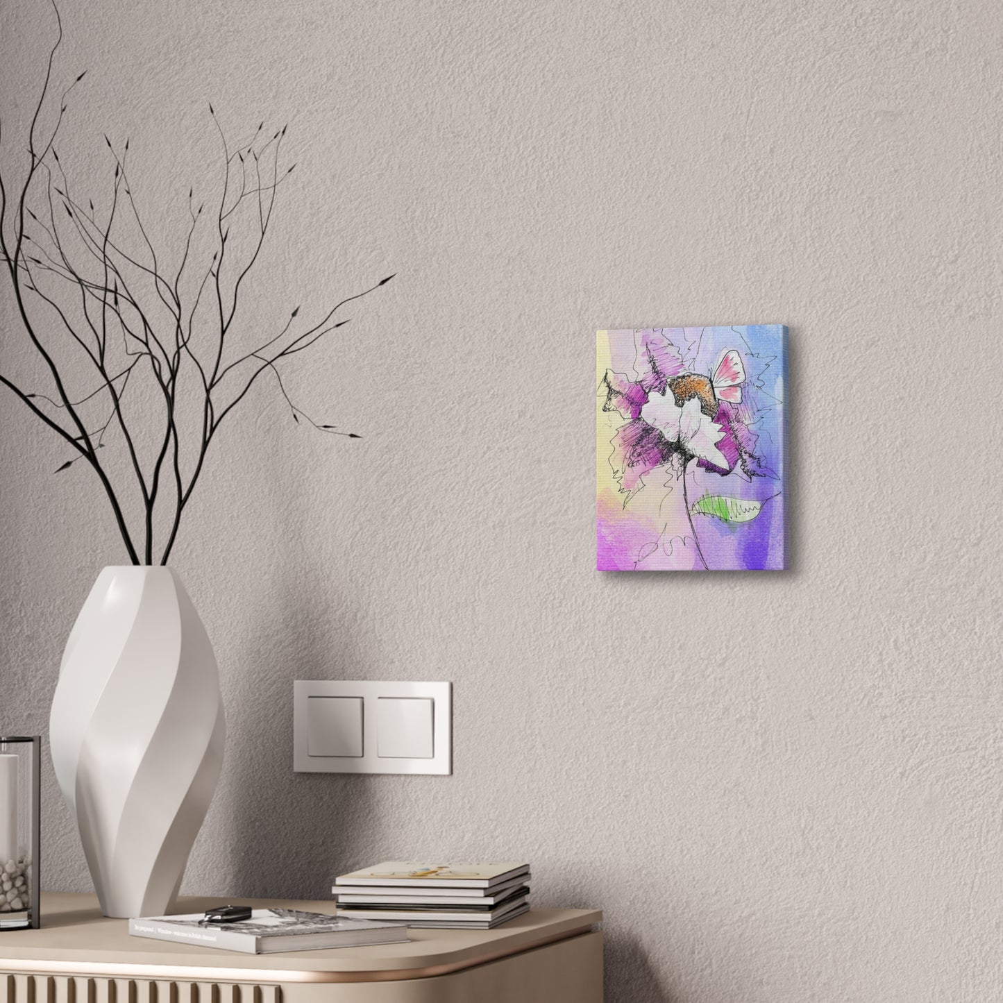 Abstract Flower - Canvas Stretched, 0.75"