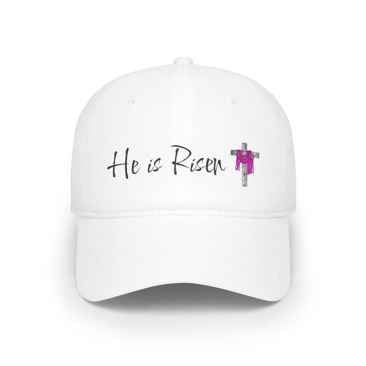 He is Risen - Black - Low Profile Baseball Cap - Easter - Mother's Day - Father's Day - Easter 1