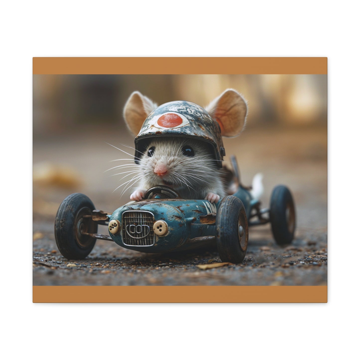 Mouse Racer - Canvas Stretched, 0.75"