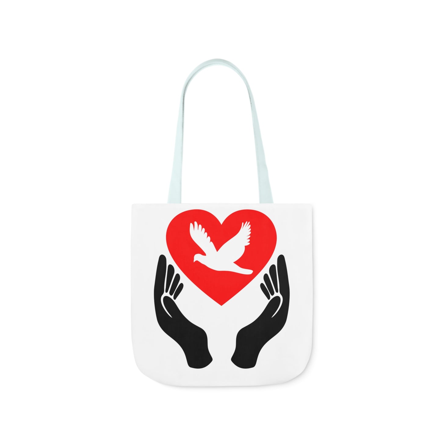 Heart and Hands - Canvas Tote Bag, 5-Color Straps